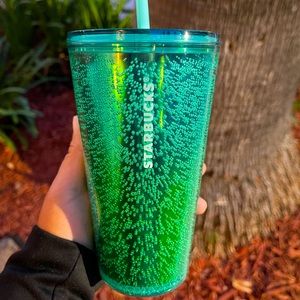 Starbucks Blue Green Grande Cold Cup Summer 2021